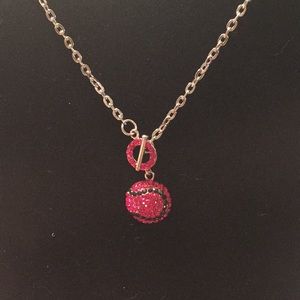 Crystal Baseball Necklace